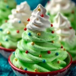 Christmas Tree Meringue Cookies First Image