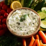 Creamy Garlic Herb Veggie Dip First Image