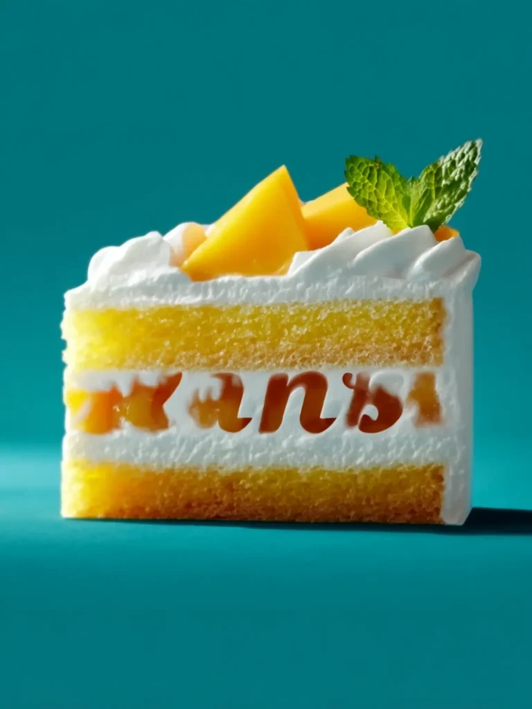 Mini Mango Yuzu Chantilly Cake: A Tropical Sweet Escape First Image
