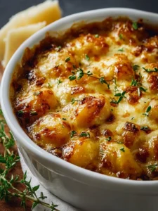 Mouthwatering Baked French Onion Gnocchi First Image