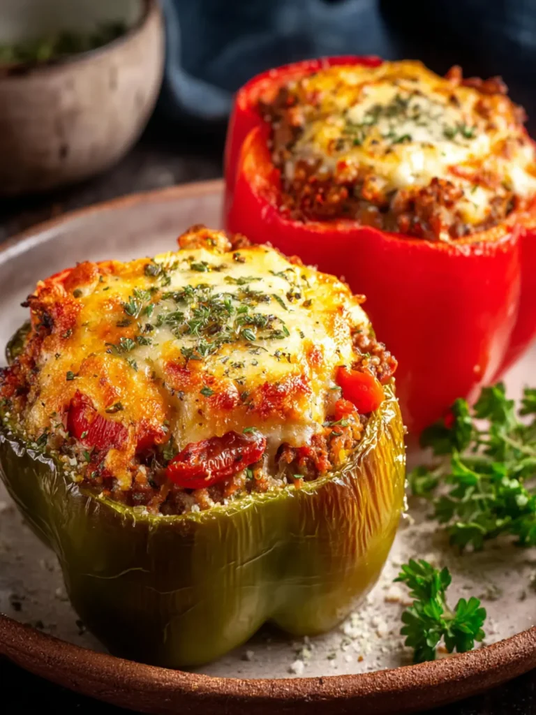 Savory Stuffed Bell Peppers for a Cozy Dinner Night First Image