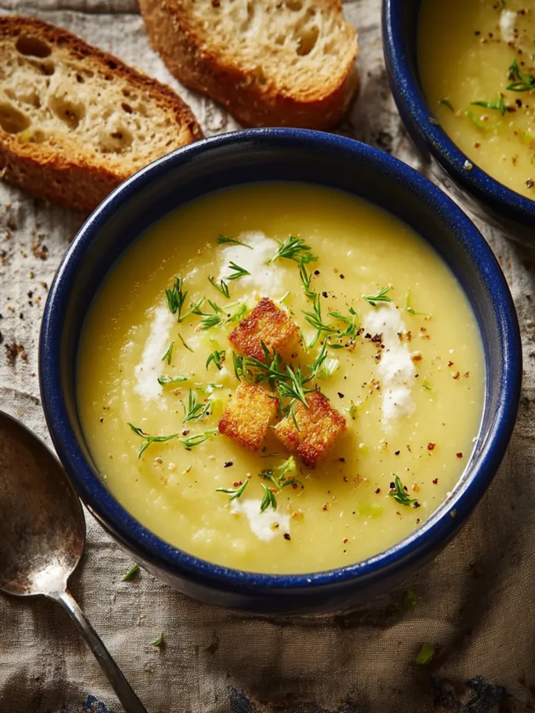 Slow Cooker Leek and Potato Soup First Image