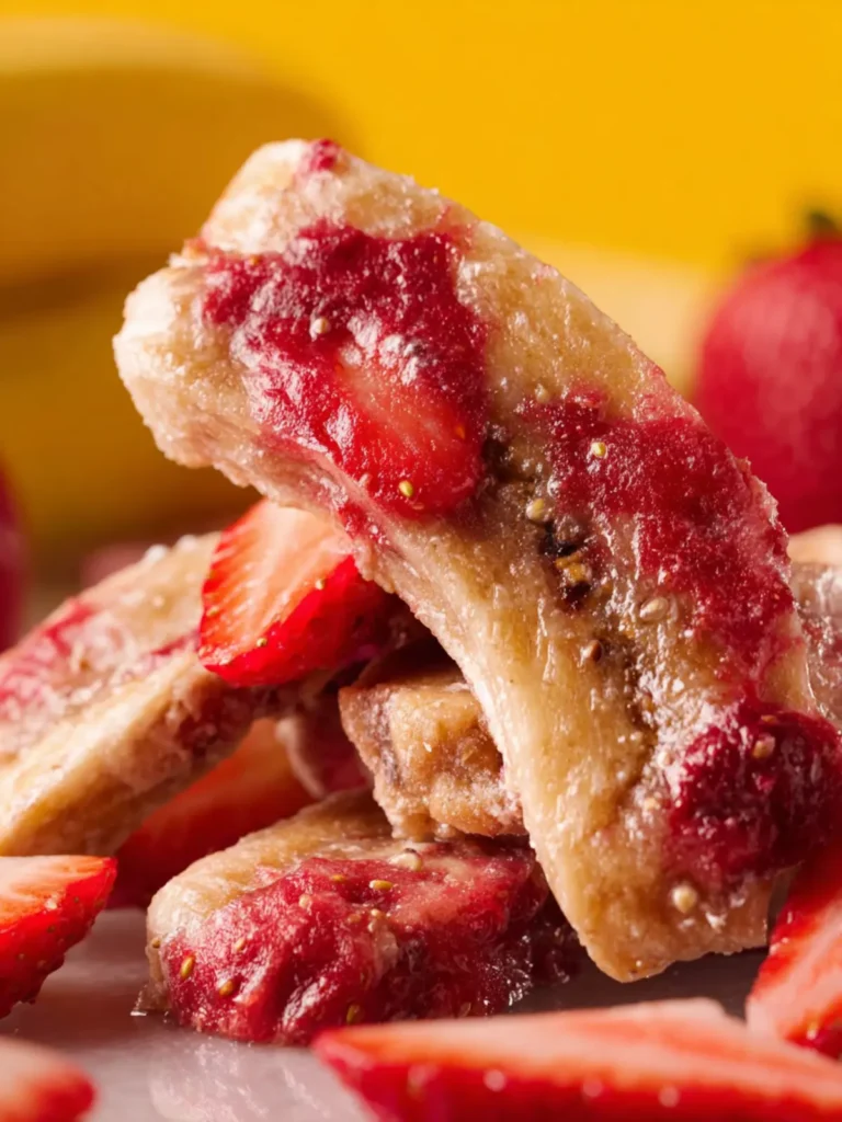 Strawberry Banana Dog Treats (Easy Homemade Dog Treats With Fruit) First Image