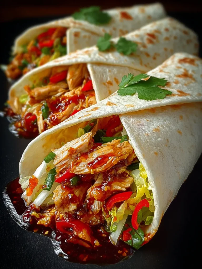 Sweet Chili Chicken Wraps – Quick & Easy Flavorful Wrap Recipe First Image