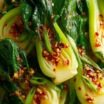 Bok Choy with Chili Garlic Sauce First Image