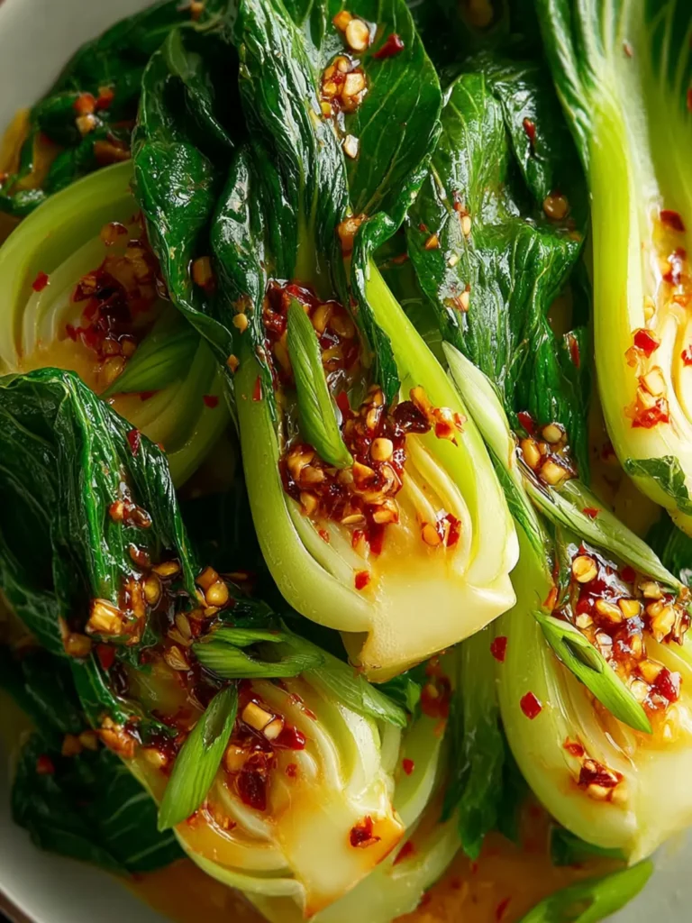 Bok Choy with Chili Garlic Sauce First Image