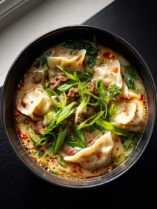 Thai Beef Potsticker Soup First Image