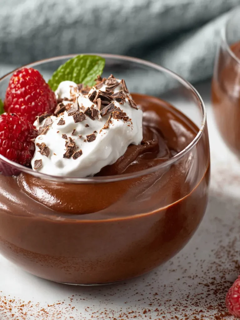 homemade chocolate pudding First Image